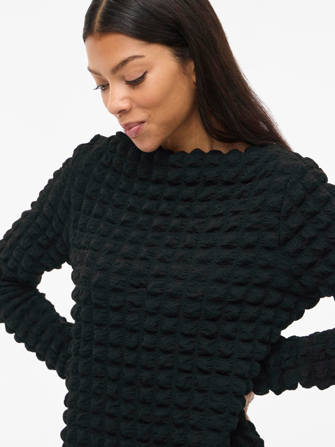 VIFORCEA Midi Dress - Black Beauty - VERO MODA & VILA Bergvik